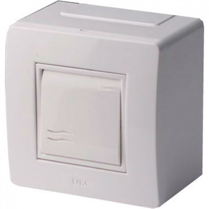 Коробка в сборе DKC BRAVA с выключателем, белая 10002